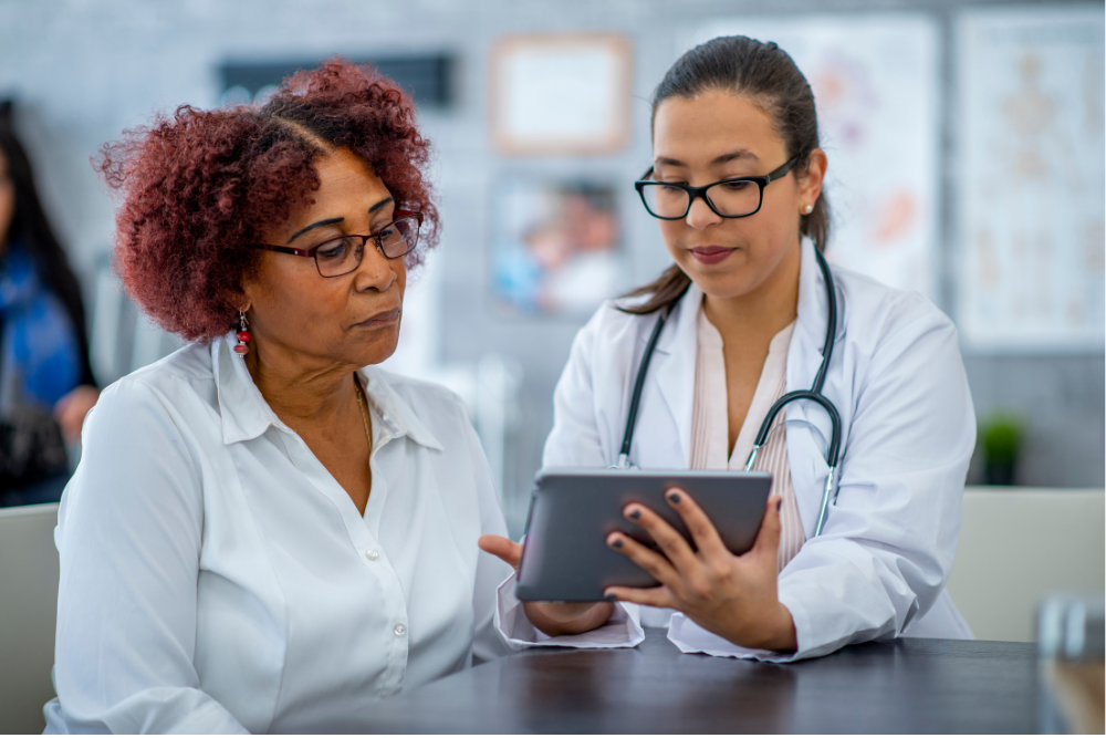 woman visiting the leading menopause clinic in Olney MD