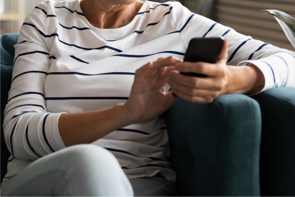 woman researching the best treatments for menopause in Silver Spring