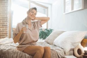 happy woman after getting pellet therapy in Silver Spring MD