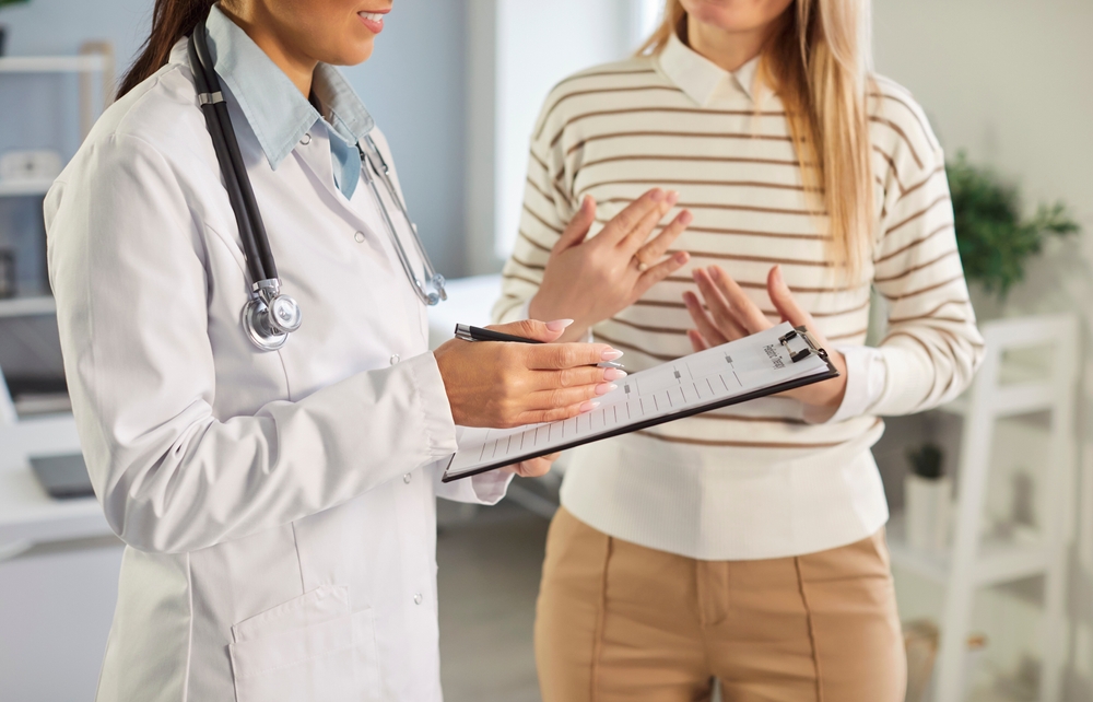 woman discussing the best menopause treatment in Silver Spring