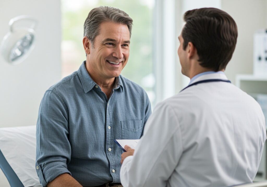 man with a testosterone specialist in Silver Spring