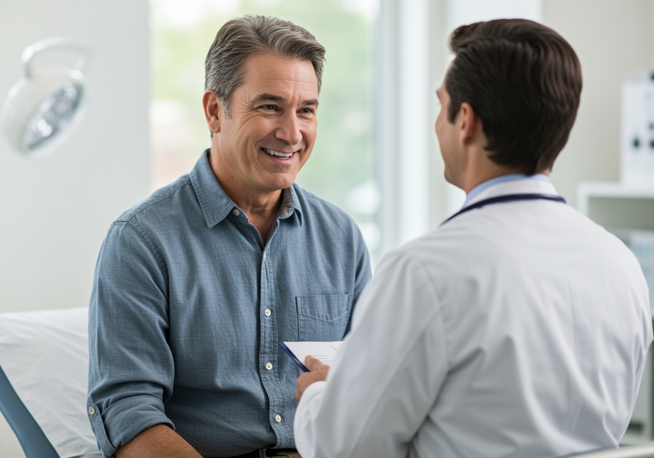 man with a testosterone specialist in Silver Spring