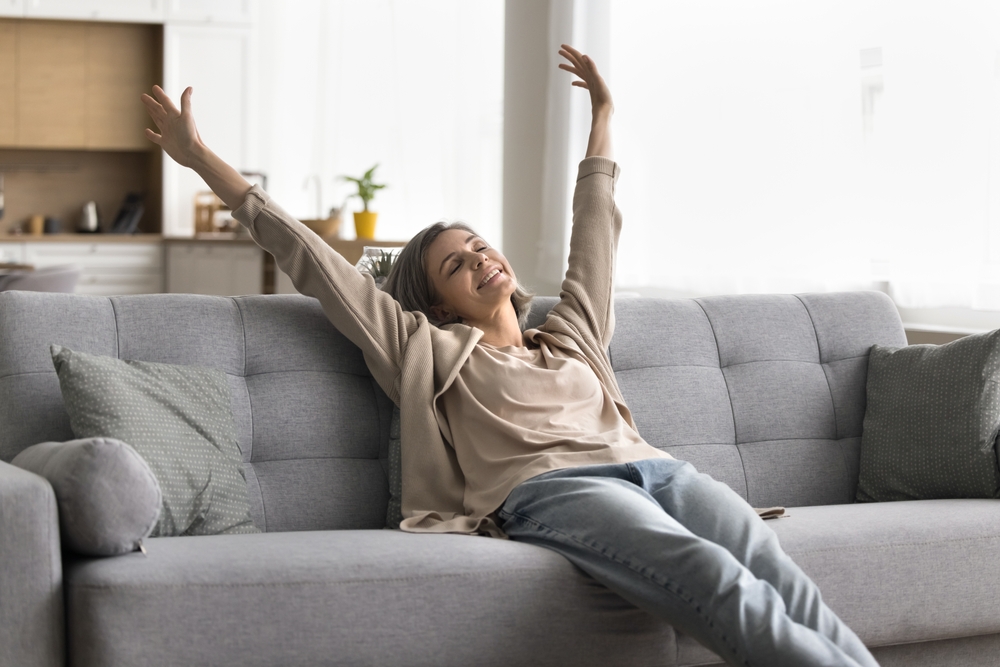 woman after hormone replacement therapy works
